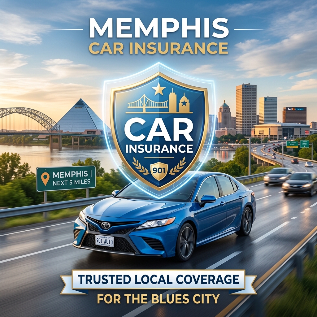 Professional Memphis car insurance agents reviewing affordable auto coverage quotes with a local client